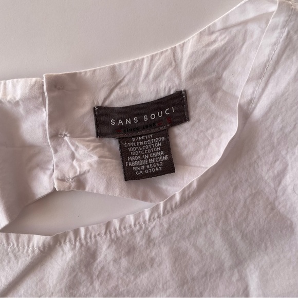 White Open Back Blouse - Picture 3 of 6